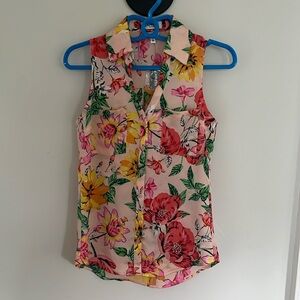 Express Portofino sleeveless blouse pink XXS with tags